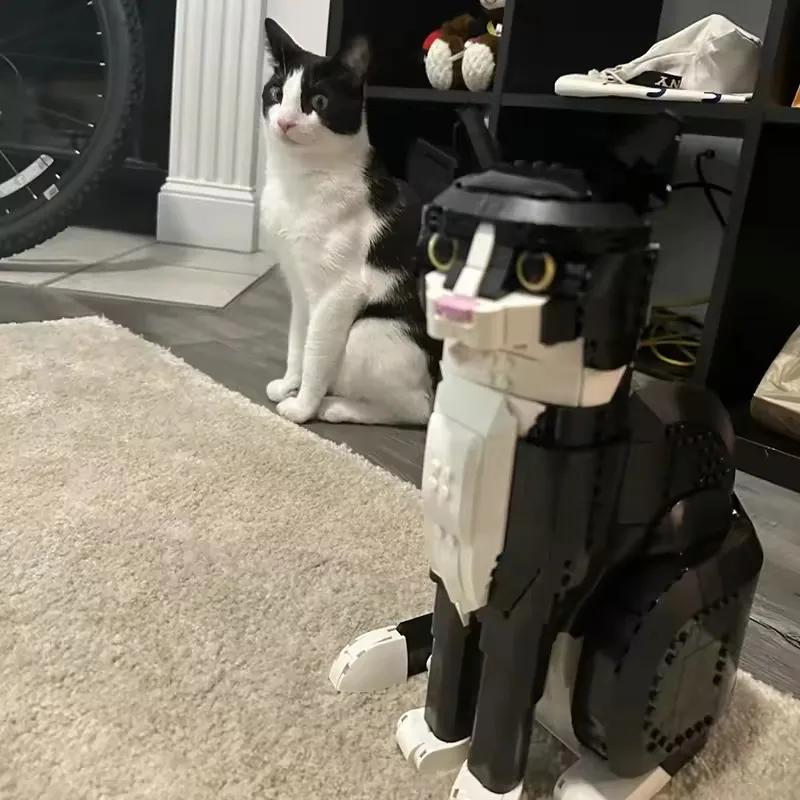 Creative  21349 Tuxedo Cat Desktop Decoration Educational toys, birthday toy gifts, Christmas, Halloween gifts