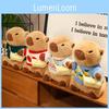 Adorable Capybara Plush Toy With Love Heart Sweater For Kids Birthday Gifts