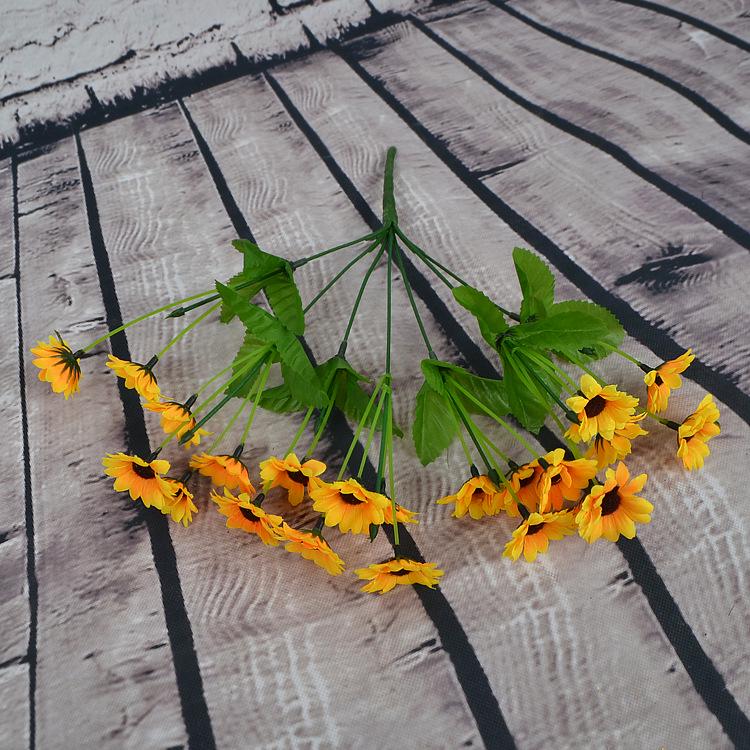 Sunflower & Daisy Hair Accessories: 22 Yellow Artificial Flowers for Stylish Decor
