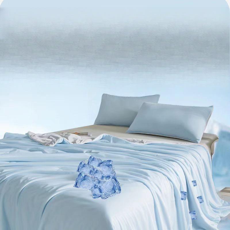 A-Class Polyamide Cool Silk Summer Quilt - Machine Washable, Student Dormitory Ice Cream Quilt