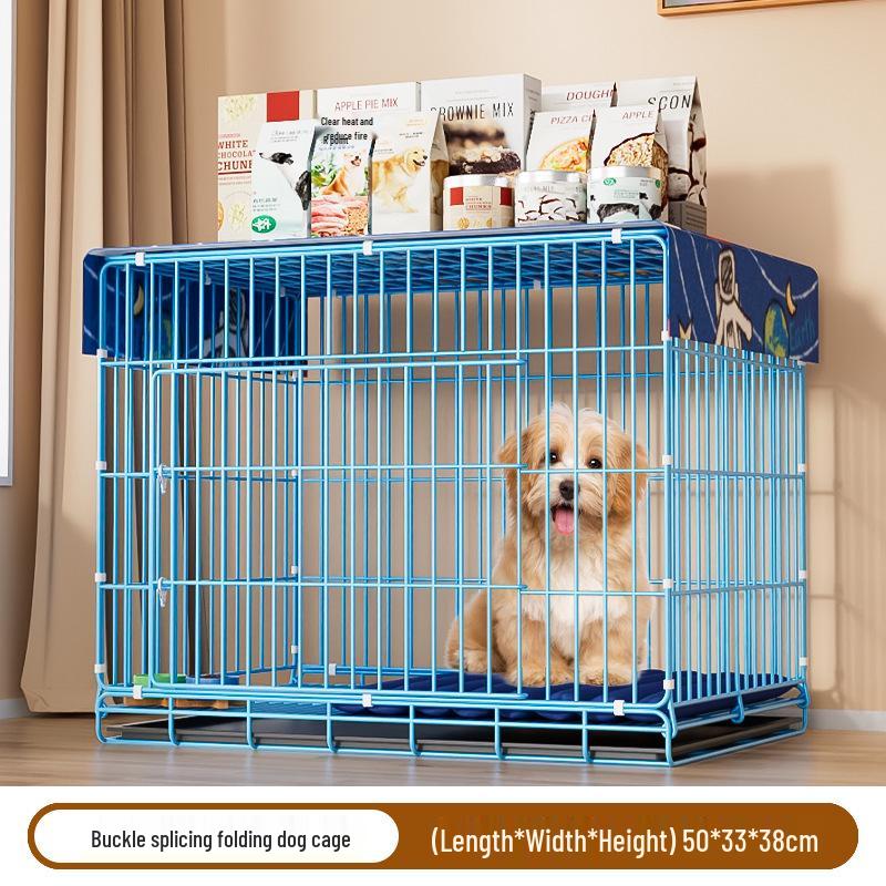 Indoor Pet Cage with Toilet for Small to Medium Dogs & Cats