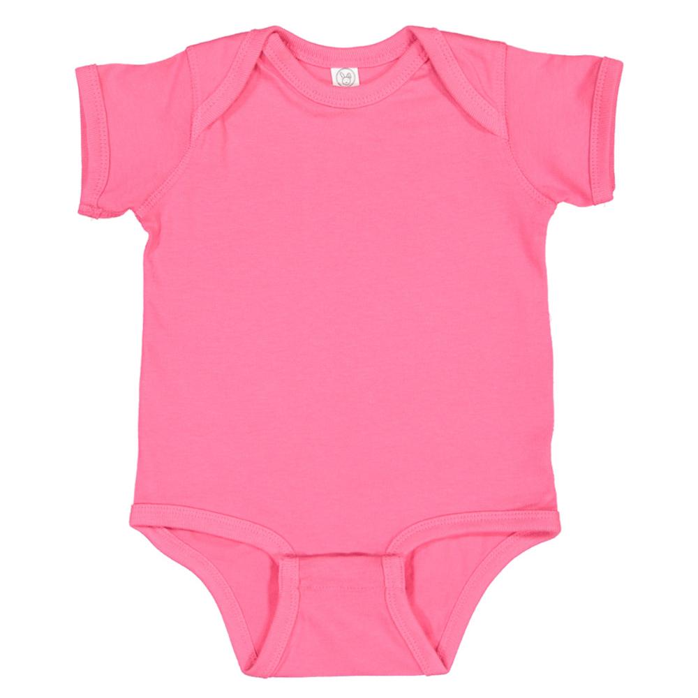 Rabbit Skins Baby Fine Jersey Short-Sleeved Bodysuit