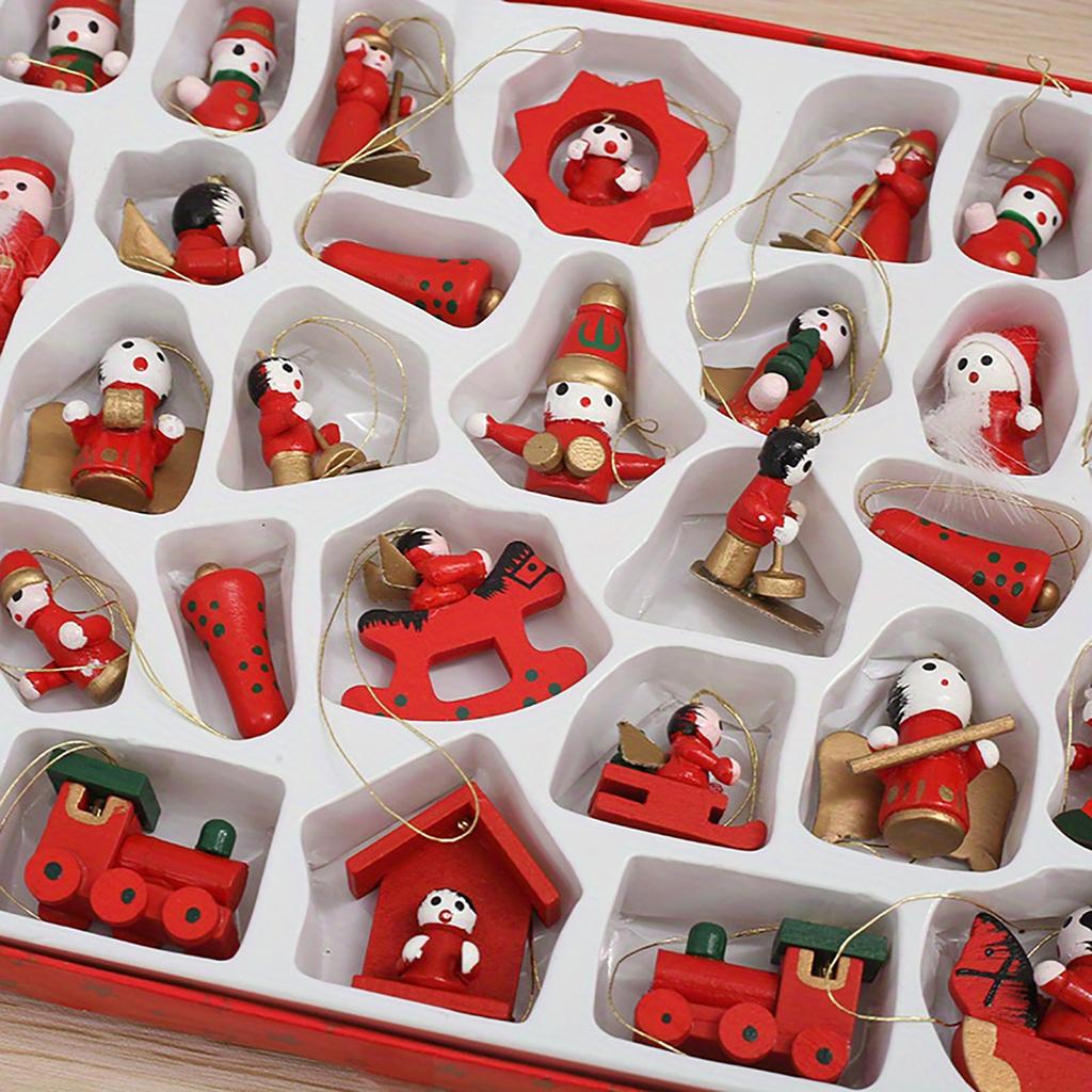 Drewniane pudełko na prezent, zawieszka, choinka, zestaw prezentowy dla dzieci, dekoracje