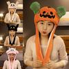 Cappello Divertente Peluche Animale Carino con Orecchie che si Muovono Salterellanti, Cappellino Regalo di Compleanno per Halloween