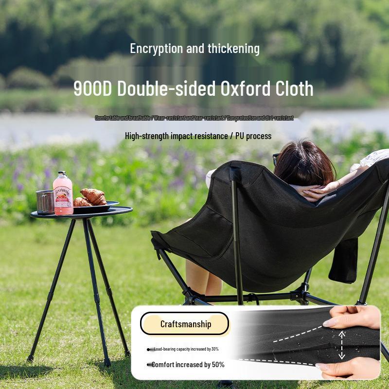 Blackdog Portable Folding Outdoor Lounger Chair for Camping, Beach, and Lunch Breaks