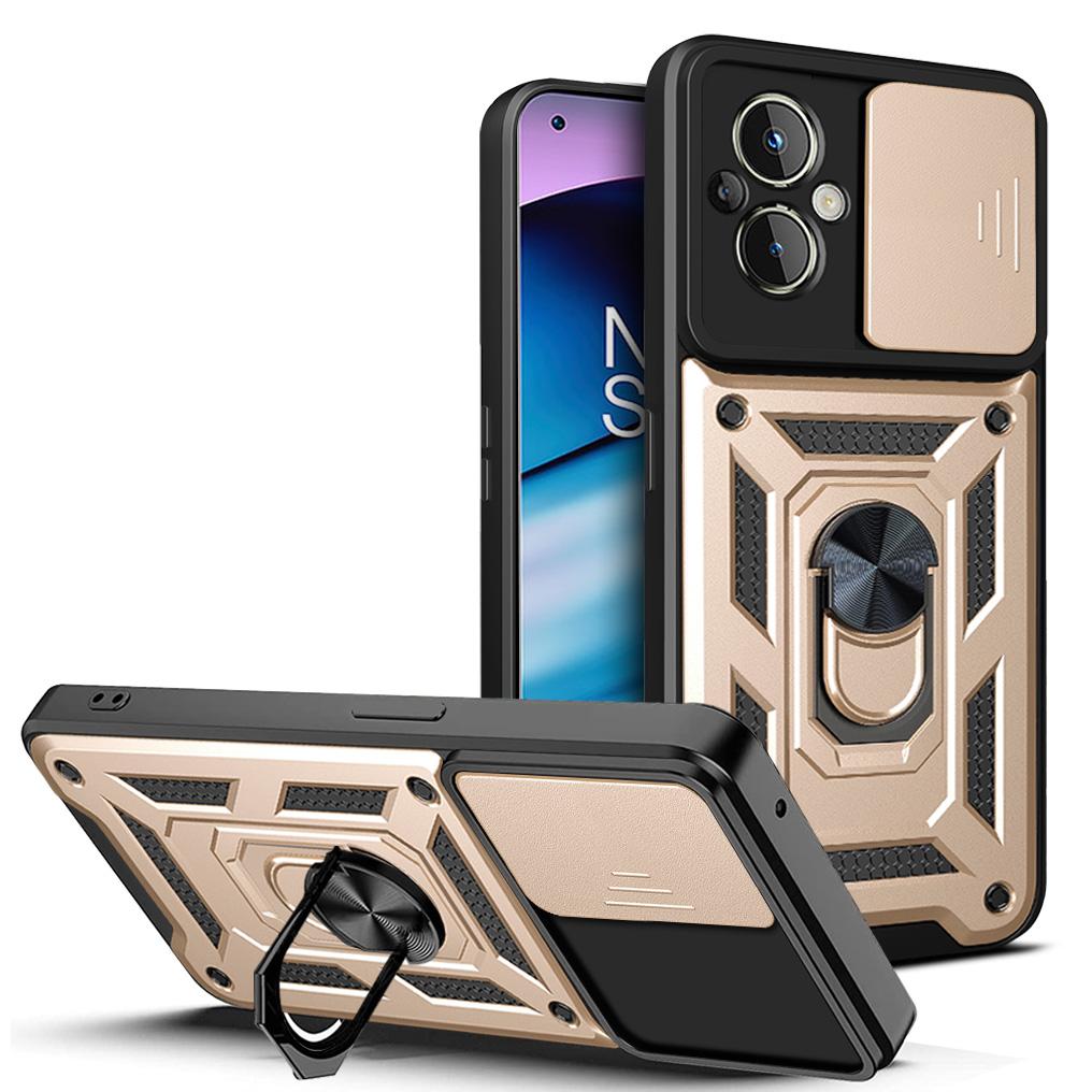 For OPPO Reno7 Lite Case Reno8 Lite Cover Reno 7z Reno 8z Magnetic Ring Holder Armor Phone Case Slide Camera Protect Back Cover