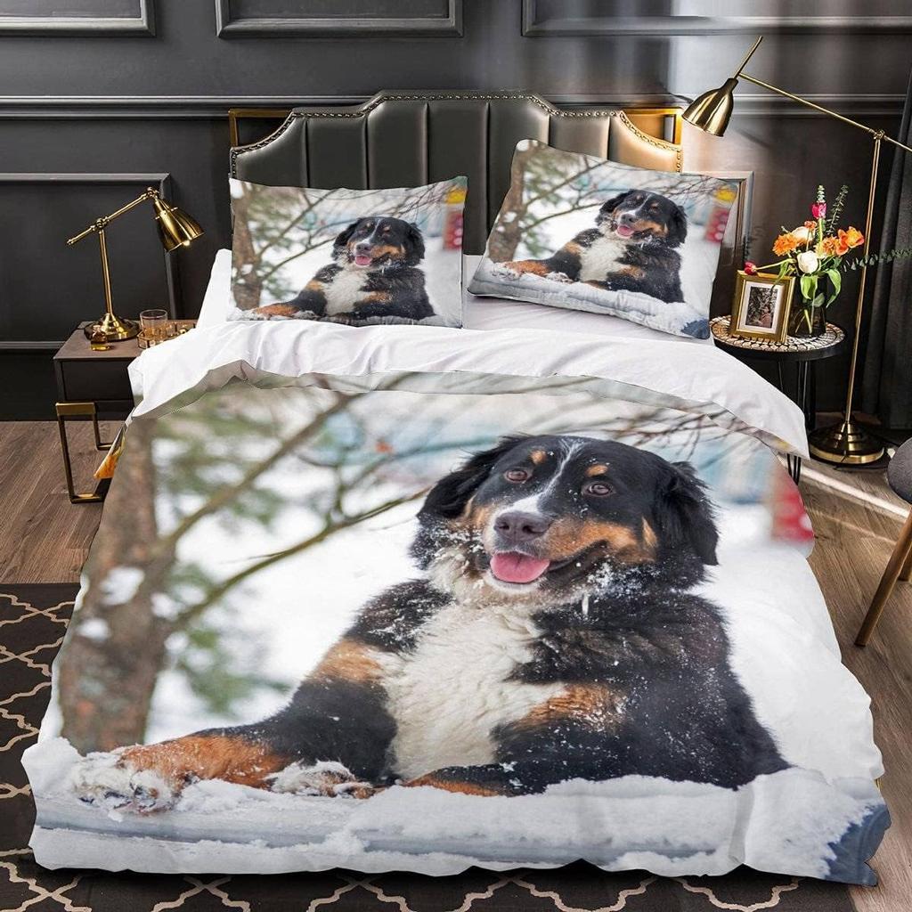 Berner Sennenhund Weiche Bettbezug Einzelbett Schöner Haustierhund Bettwäsche Set Für Junge Jungen Junge Mädchen Mikrofaser Schönes Tier Warme Deckenbezug 2/3