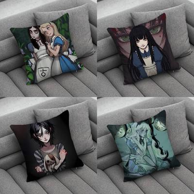 AAlice Game In MMadness Pillow Case Pillowcase Home Sofa Cushions Car Cushions Pillowcover Office Pillowshell Pillow