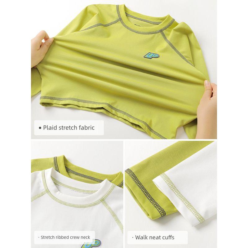 Right Europe Boys' Antibacterial Long Sleeves T-shirt 25 Spring New Arrival Spring Kids' Clothes Bottoming Shirt Kids Tops Spring