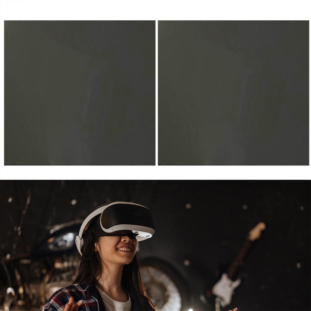 2 stk 10x10 cm Polariser Lineært Polariserende Filter Ikke-klebende Filmark for Utdanningsfysikk Fotografering Belysning