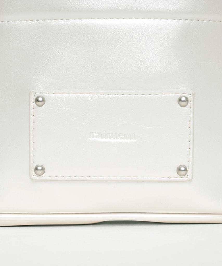 Raiment Stud Patch Macaroon Bag_Shining White
