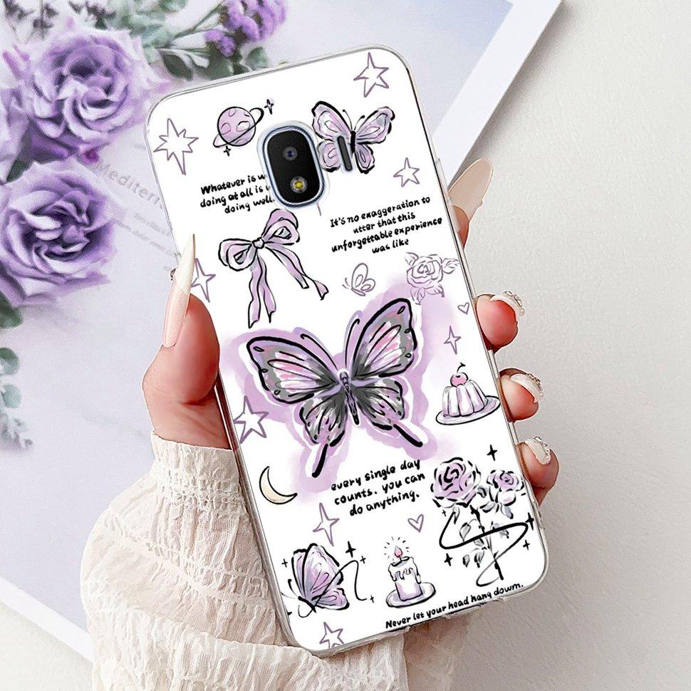 For Samsung J2 Pro 2018 Case SM-J250N Soft Silicone Luxury Letters Cover For Samsung Galaxy J2 Pro J2Pro Phone Cases Bumper