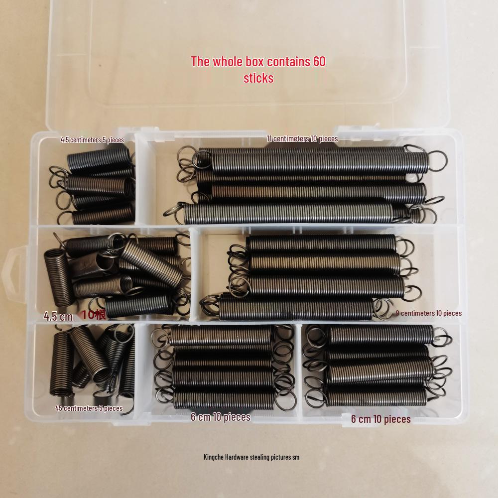 Vysoce elastické prodlužovací pružiny z manganové oceli s háčky pro návrat plynu