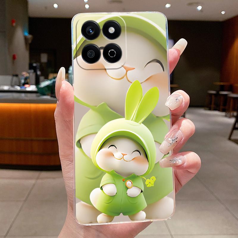 

Casing For Honor X7C 200 Smart Phone Case Cute Cool Boys Girls Dragon Patterns Transparent Soft silicone Back Cover Bumper Shell Honor 200 Smart