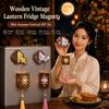 DIY Assembly Refrigerator Magnet Wooden Refrigerator Stickers  Refrigerator Decoration