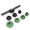 Professional Watchmaker Watch Back Case Opener Repair Battery Replace Tool with 8 Dies