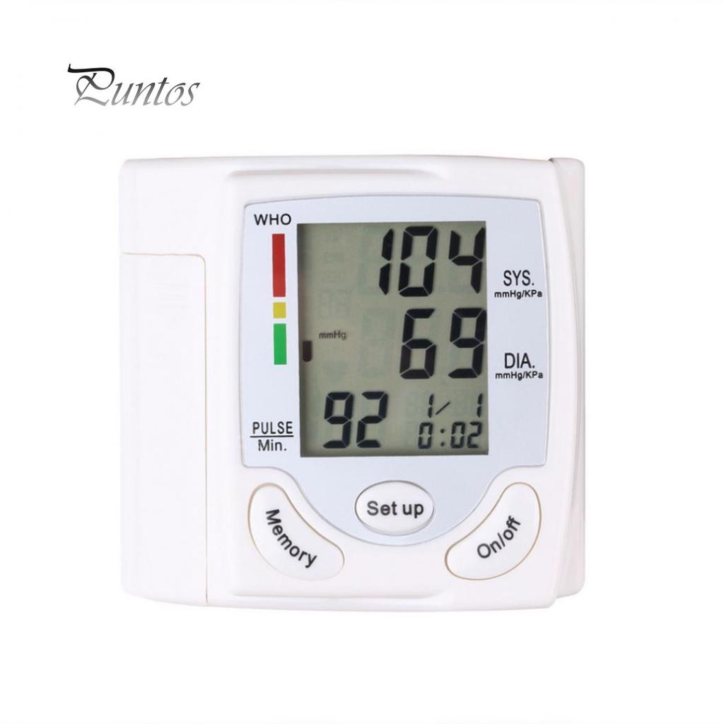 Automatic Digital Wrist Blood Pressure Monitor Measure Heart Rate Pulse Meter