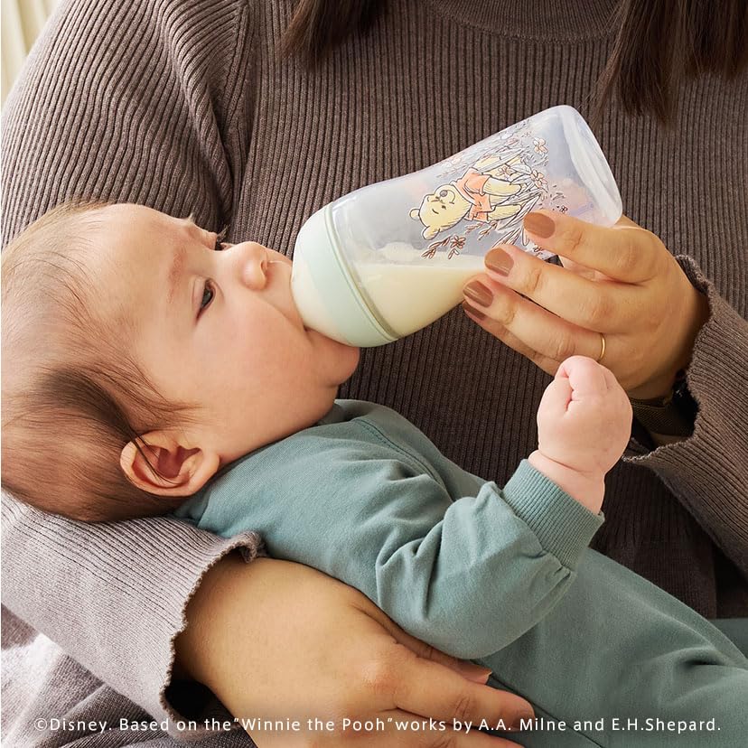 NUK Perfect Match Baby Bottle Plastic 260ml Winnie the Pooh with Temperature Indicator FDNK10742042