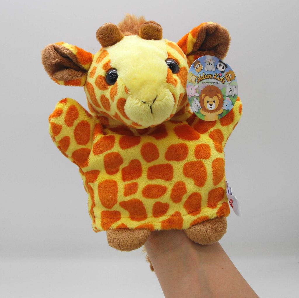 Aurora World Plush Hand Puppet Giraffe
