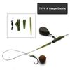 40Pcs/lot Carp Rig Coarse Quick Change Swivels Tail Rubber Cone Anti Tangle Sleeves