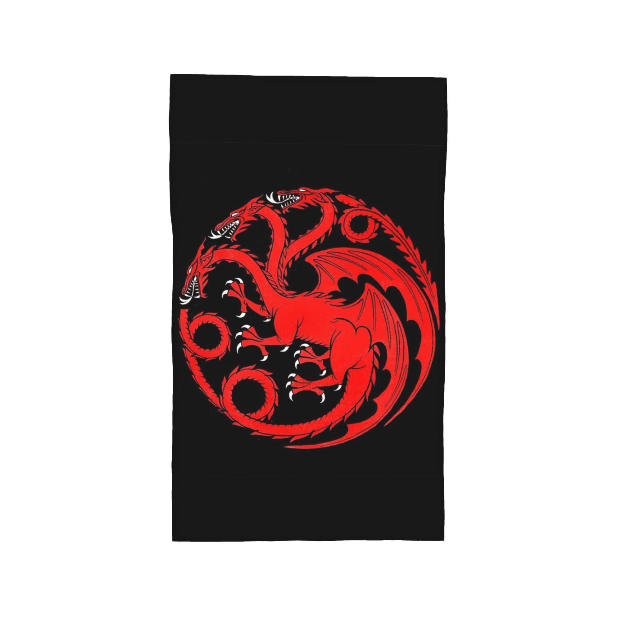 

House Targaryen Soft Face Towel Quick Dry Pool Bath Cotton Towels Breathable W30*H60(CM)