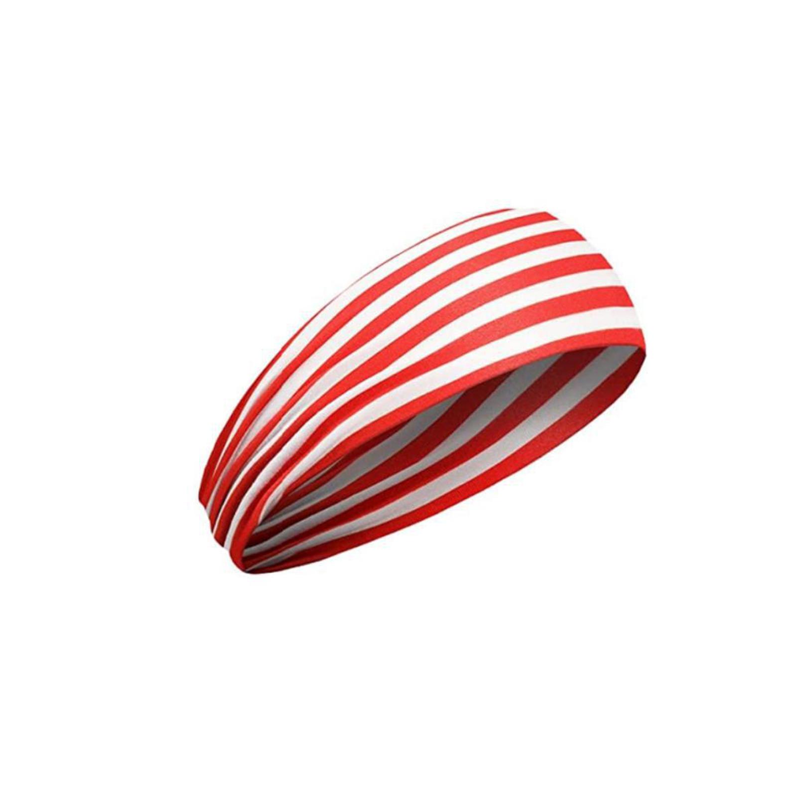 

Stretch Fabric Headband with Elastic Band for Sports Yoga and Daily Wear Lightweight Striped Pattern Design One Size