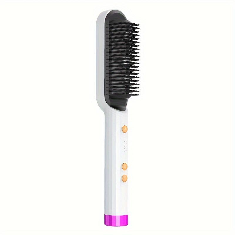 Haarglätter mit mehrstufiger Einstellung, flauschiges und glattes Styling, nasser und trockener Haarglätterkamm mit doppeltem Verwendungszweck, Temperaturregelung