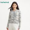 Hotwind Women's Gradient Striped Knit Sweater