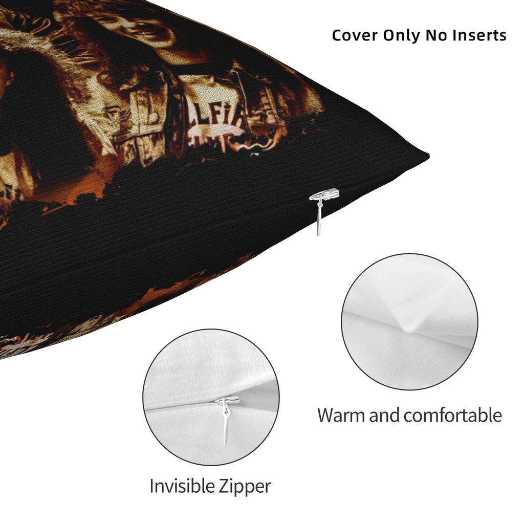 Eddie Munson Pillow Case Morden Pillow Cover Graphic Pillowcases For Couch Sofa Bedroom