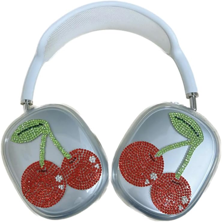 Luxury Flash Diamond Shiny Case for AirPods Max Headphones,Transparent Accessories Ultra Soft TPU Protective Cover for AirPods Max Gift fit in Girls