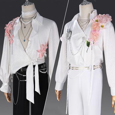 Love and Deepspace Caleb Cosplay Costume Flower Shirt Pants Fragrant Possession Uniform Halloween Party Women Men Props