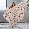 Cute Floral Baby Blanket Soft Fleece Throw for Toddler Girls Kids Children Gift Gift for Newborn Boys Girls