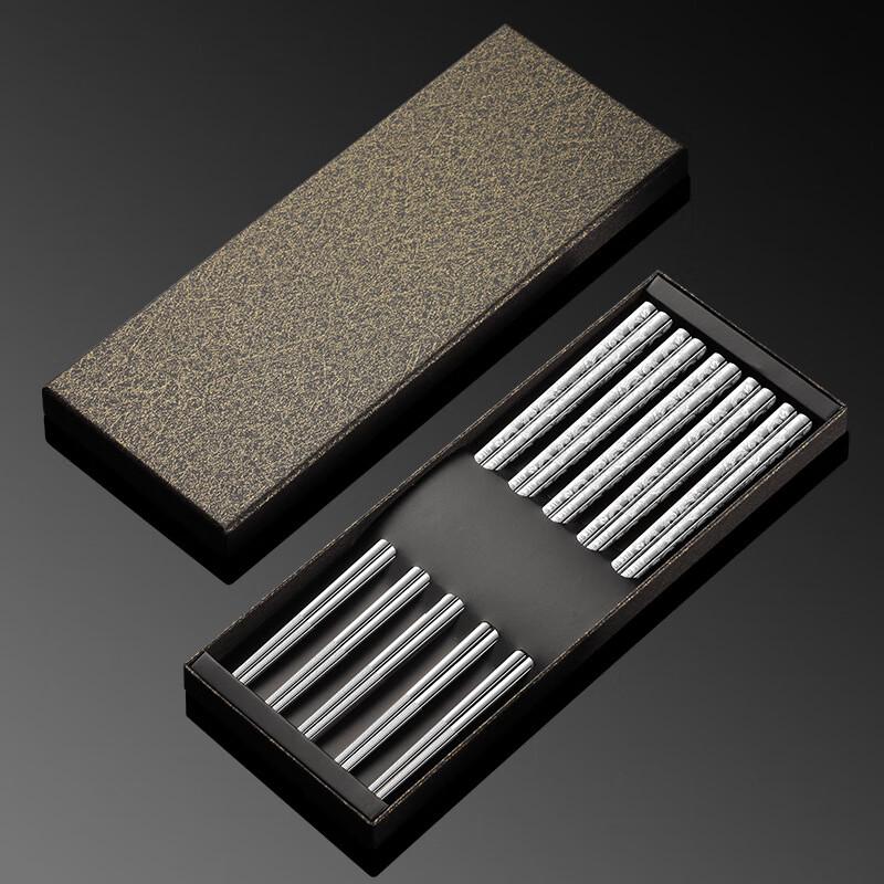 ZISIZ 316L Stainless Steel Dragon Pattern Chopsticks