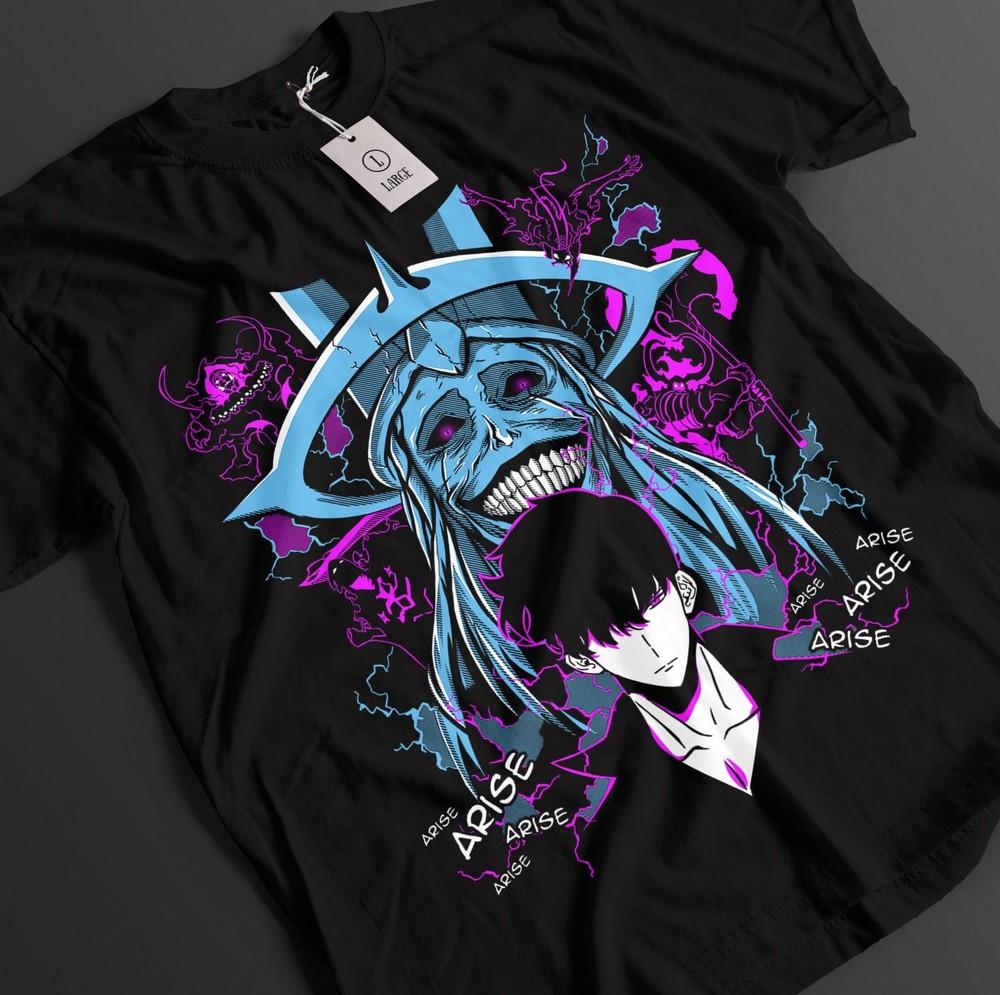 Solo Leveling Skjorte Sung Jinwoo T-skjorte Haein T-skjorte Beru Topp Igris Anime T-skjorte