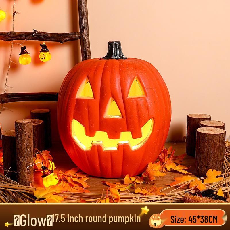 Large Luminous Pumpkin Lantern for Halloween Outdoor Theme Decorations