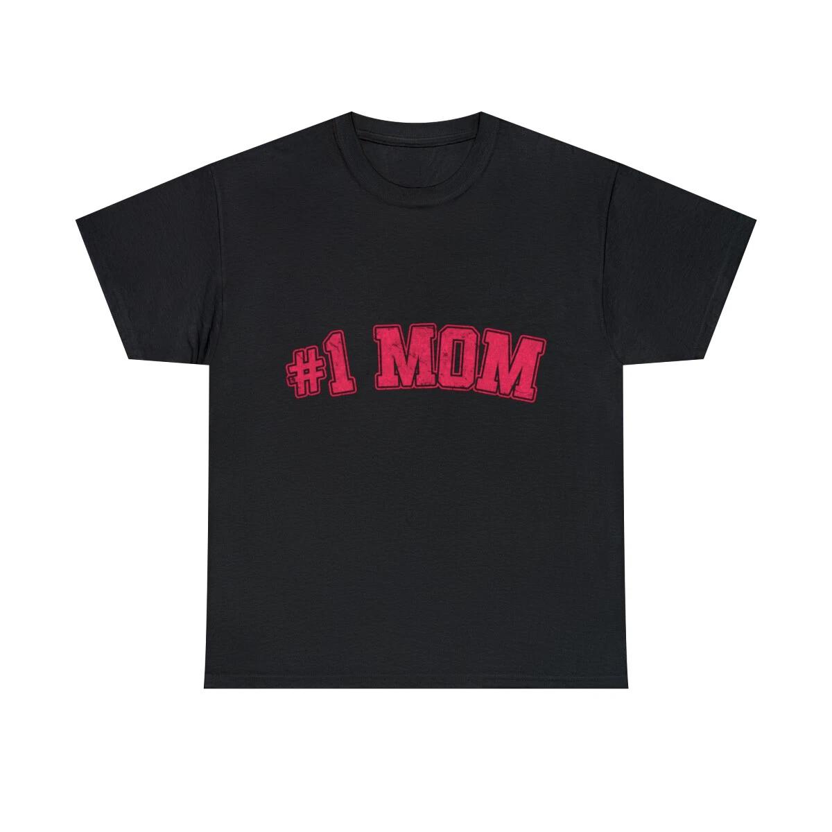 Number One #1 Mom Retro Graphic Tee Shirt, S-5XL 4XL