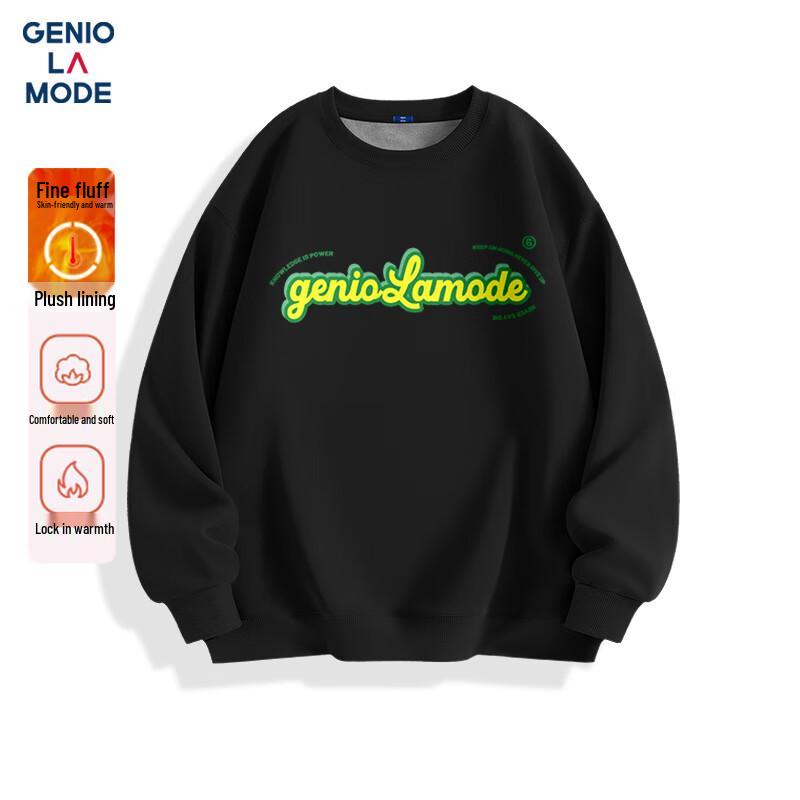 

GENIOLAMODE Men s Fleece Lined Graphic Hoodie M