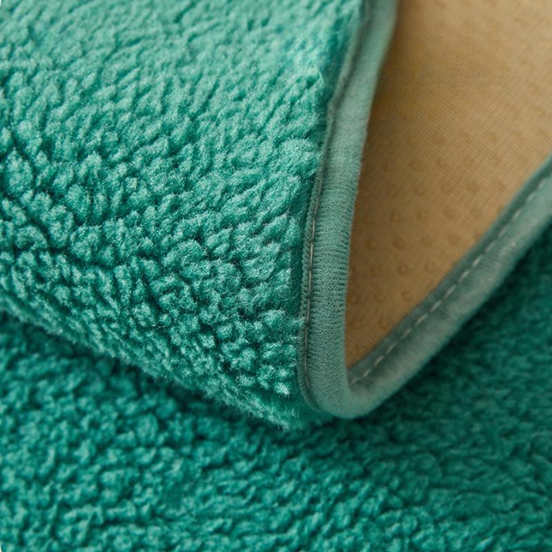 Cuscino per sedile in peluche invernale in peluche di agnello ispessito, antiscivolo ed esteticamente gradevole, copridivano semplice e lussuoso, asciugamano in tessuto