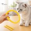 Self Groomer Cat for Cardboard Boxes, DIY Grooming Brush Friendly Toy Ring, Hands-Free Massage Comb House Door Hole Tunnel