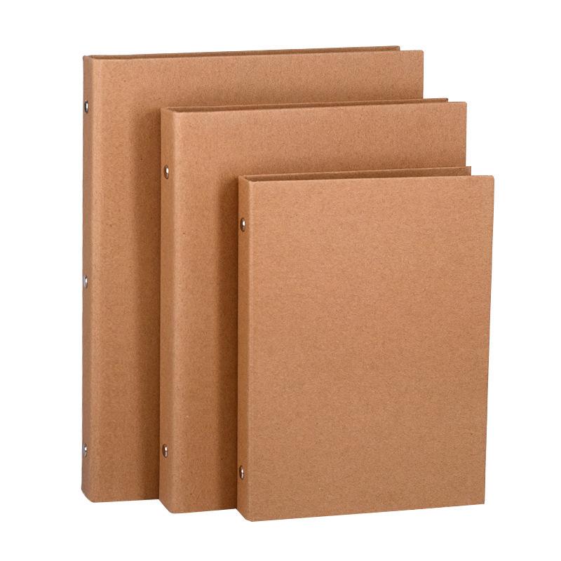 Raccoglitore con Copertina in Carta Kraft Vintage A5 A6 B5 A4 Organizzazione Ufficio Quaderno Aziendale Avanzato Cancelleria