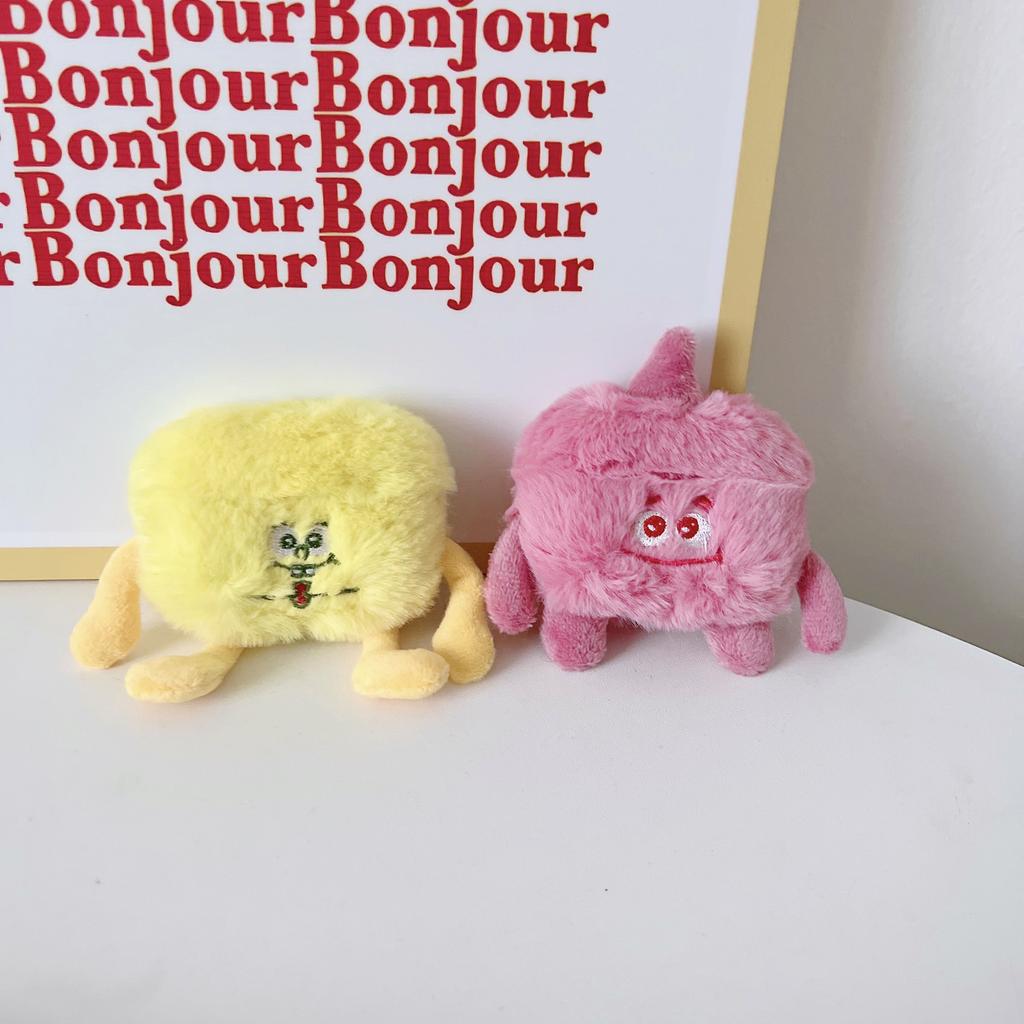 Plush cartoon big eye boy for Apple AirPods Pro1/1/1 generation earphone case protective soft case