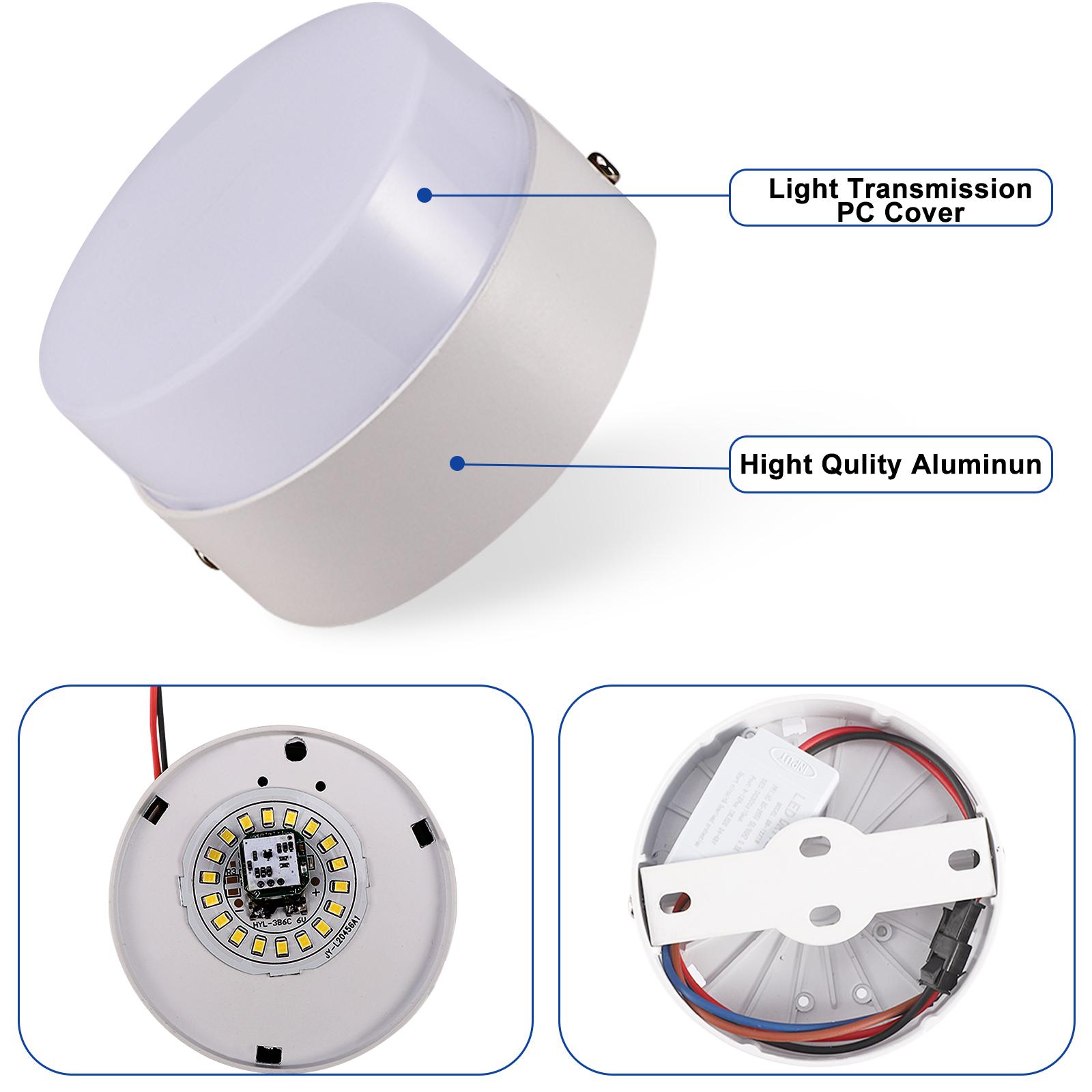 

Радарный датчик движения мощностью 12 Вт Светодиодный потолочный светильник Крытый Открытый Водонепроницаемый Гаражный Светильник