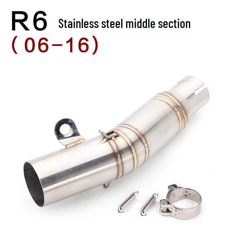 Yamaha YZF-R6 Mid-section Exhaust Pipe for Modified Motorcycles (Fits 98-05, 06-18 Models)