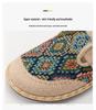 Women's Ethnic Style Summer Linen Shoes - Lightweight Casual Slip-Ons