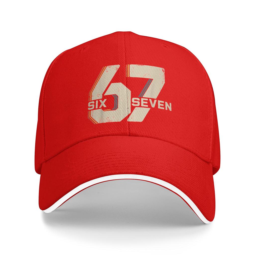 Summer Casual Baseball Cap 67 Six Seven Meme 67 Running Hippie Trucker Hat For Unisex-Teens Dropshipping  Stylish Baseball Caps