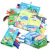 Baby Ocean Forest Flying Animal Tail Cloth Book Early Education Toy With Rustling Paper