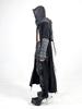 Punk Techwear Style Pure Cotton Mesh Vintage Scarf Men Women Distressed Irregular Design Gothic Hip Hop Tactical Shawl Wraps