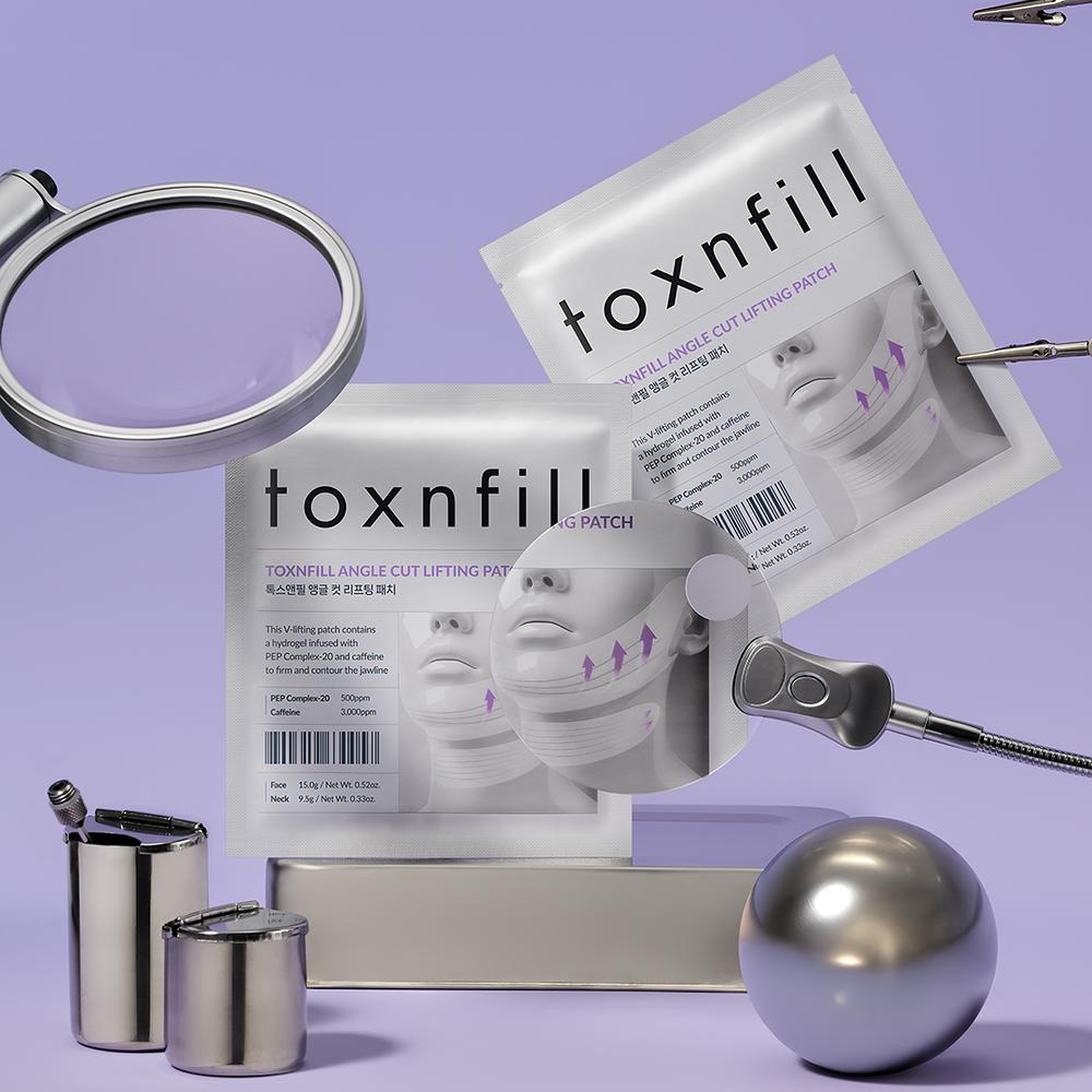 TOXNFILL Lifting Mask For Face & Neck Angle Cut Lifting Patch 17g*5 Sheets