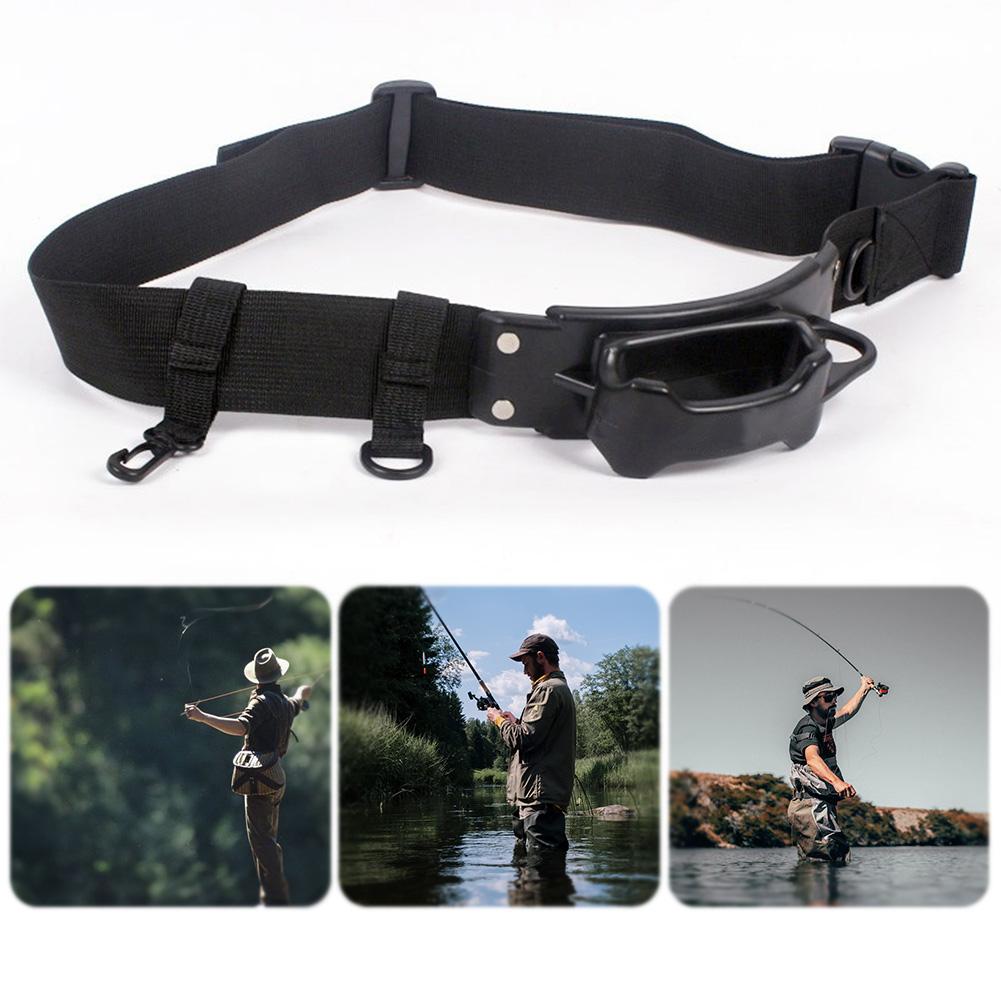 Рыболовный поясной ремень Держатель для удочки Поясной держатель для удилища Регулируемый держатель для спиннингового катушки Многофункциональные рыболовные аксессуары Australia