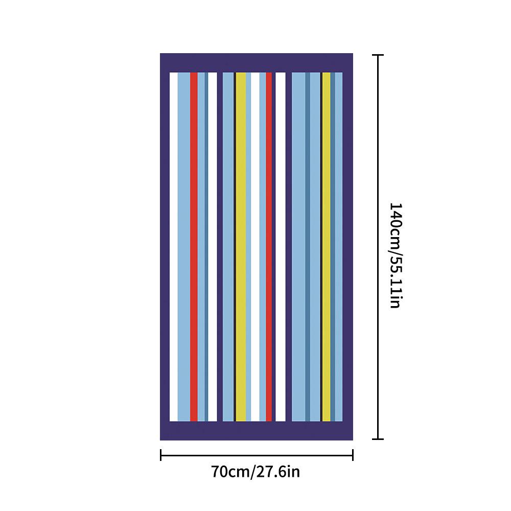 Microvezel Sneldrogende Strandhanddoek, Zandbestendig Waterabsorberende Handdoek, Draagbare Grote Bedrukte Handdoek voor Zwemmen & Vakantie aan Zee